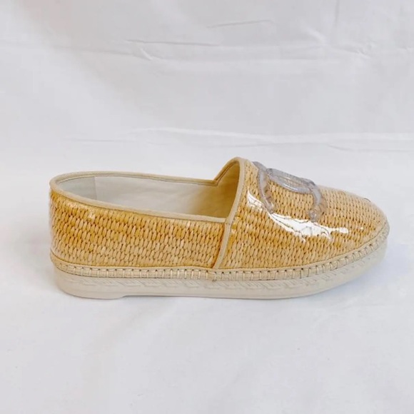 Worn twice Chanel leather and PVC espadrilles - Picture 4 of 7